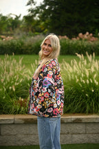 Jacke mit Blumenmuster