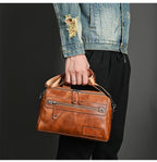 Herrenhandtasche aus Kunstleder kompaktes urbanes Design - Laurent