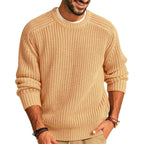 Herren Pullover mit Rundhalsausschnitt aus Grobstrick - Levik