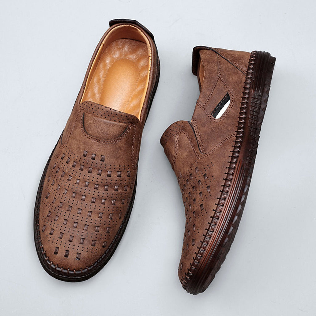 Herren Slipper aus perforiertem Leder - Dalton