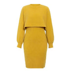 Zweiteiliges Effekt-Strickkleid - Karine