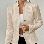 Eleganter Strickblazer mit Prägung für Damen - Salma