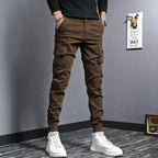 Herren Cargohose Baumwolle Slim Fit Seitentaschen - Marius
