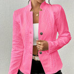Eleganter Strickblazer mit Prägung für Damen - Salma