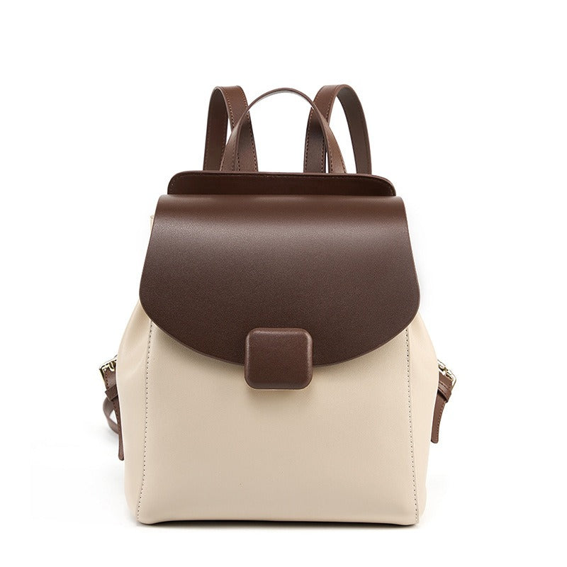 Rucksack aus Kunstleder Frau minimalistisches Design elegant - Nadège