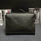 Aktentasche aus Kunstleder für Herren mit Schnallen im Vintage-Stil - Adrien