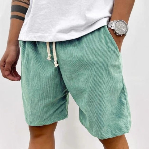Lässige Cord-Shorts für Männer, mittelgroße, lockere Passform - Eland