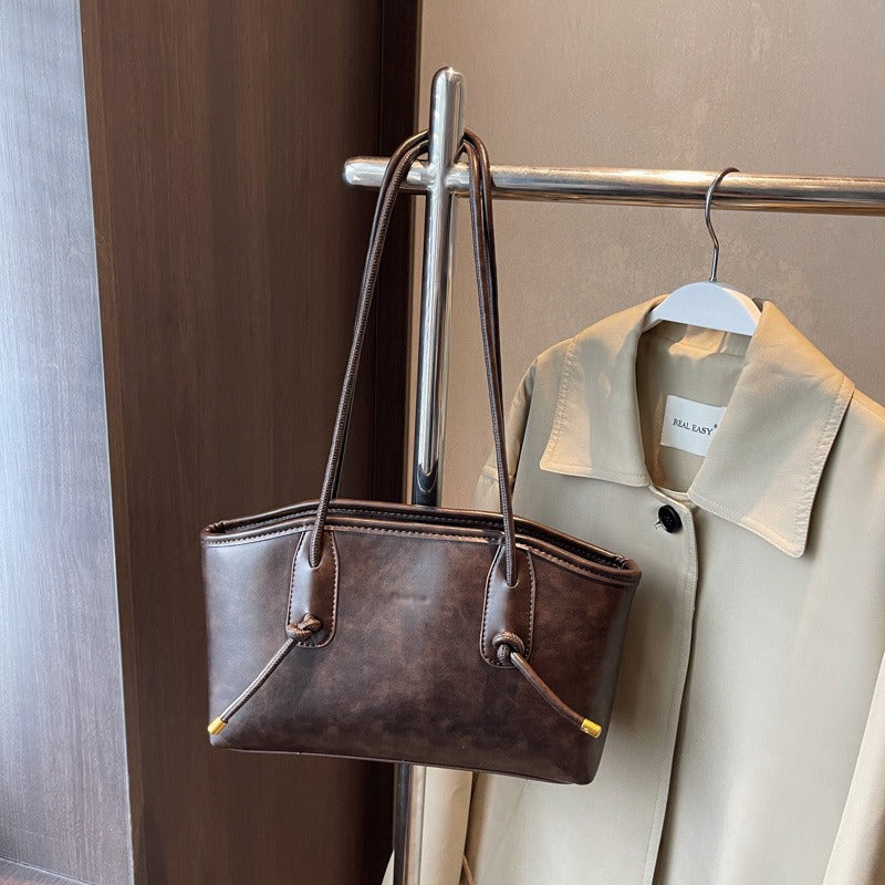 Umhängetasche aus Kunstleder für Damen im strukturierten Stil - Mireia