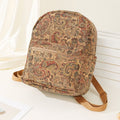 Bedruckter Stoff Rucksack mit großer Kapazität Vintage-Stil - Francis