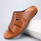 Orthopädische Herren-Sandalen mit offener Zunge und klassischem Design - Sergio