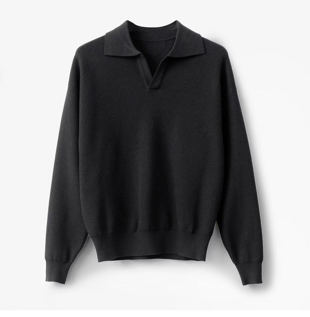 Herren Strick-Polopullover - Mervik