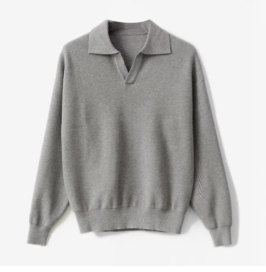 Herren Strick-Polopullover - Mervik
