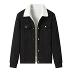 Herren-Cordjacke mit Fleece-Futter, legerer Stil - Alain