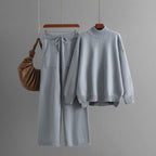 Minimalistisches Rollkragenset für Damen aus weichem Strick - Amélie