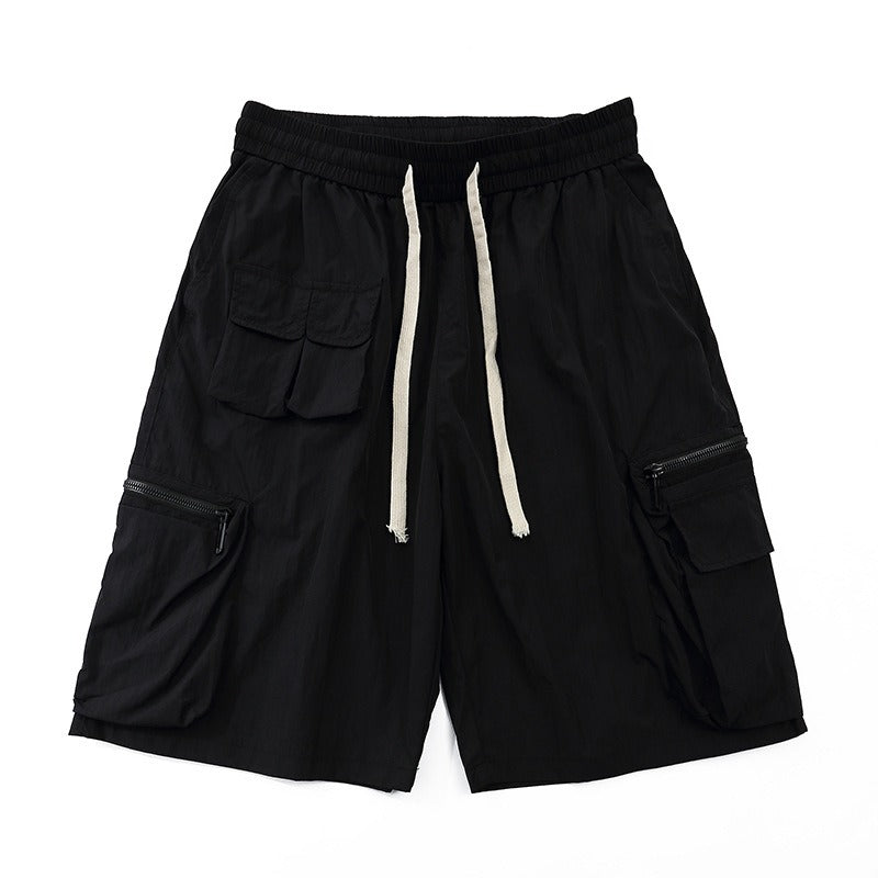 Damen-Shorts mit großen Taschen und lässigen Reißverschlüssen - Fey