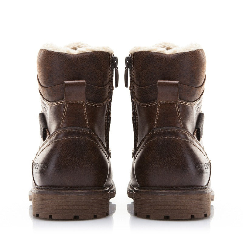 Herren-Lederstiefel mit verstärkten Nähten im Freizeitstil - Virgil