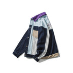 Herrenjacke Patchwork Denim Mehrfachtaschen modernes Design - Keiro