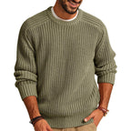 Herren Pullover mit Rundhalsausschnitt aus Grobstrick - Levik