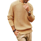 Herren Pullover mit Rundhalsausschnitt aus Grobstrick - Levik