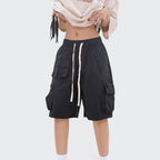 Damen-Shorts mit großen Taschen und lässigen Reißverschlüssen - Fey