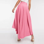 Asymmetrischer Damenrock mit hoher Taille - Tamara
