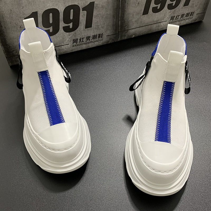 Urbane Plateau-Turnschuhe mit Kontrast - Darek