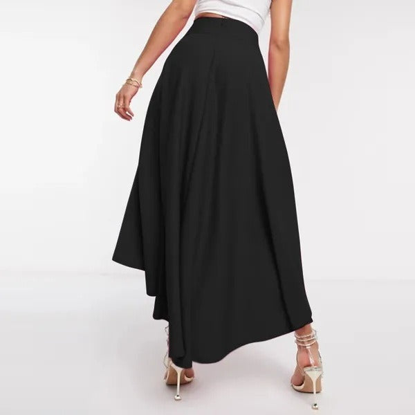 Asymmetrischer Damenrock mit hoher Taille - Tamara
