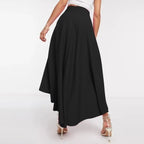 Asymmetrischer Damenrock mit hoher Taille - Tamara