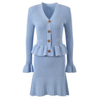 Strickkleid mit Juwelenknöpfen - Mireille