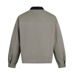 Herrenjacke in Wildlederoptik mit Druckknopfverschluss - Ernesto