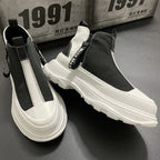 Urbane Plateau-Turnschuhe mit Kontrast - Darek