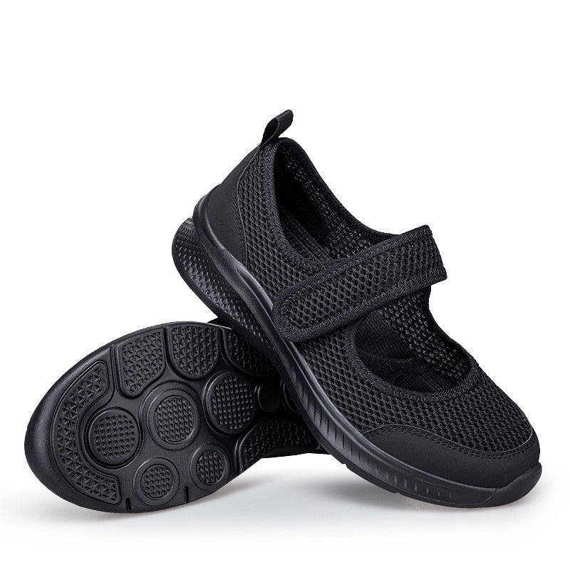 Atmungsaktive orthopädische Damenschuhe mit Klettverschluss - Hilda