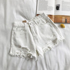 Jeansshorts für Frauen mit ausgefranstem Effekt - Estelle