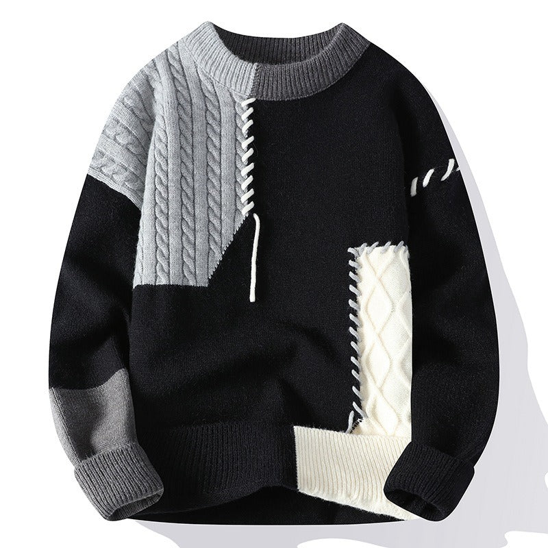 Patchwork-Pullover-Mann - Renloch
