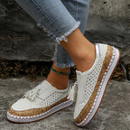 Flache Damen-Slipper mit Quasten - Madison