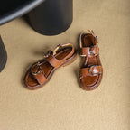 Damen-Sandalen mit Metallschnallen - Liora