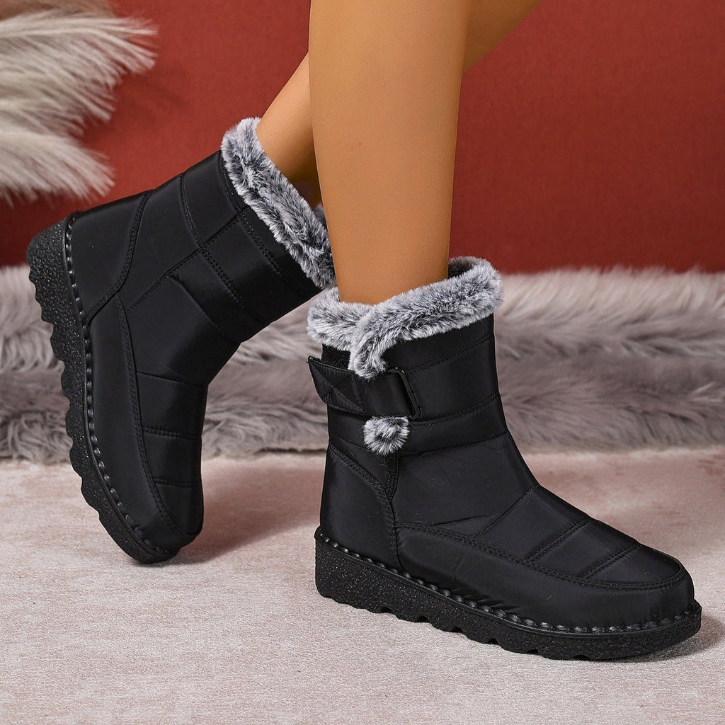 Damen-Winterstiefel mit Thermofutter und rutschfester Sohle - Wolle