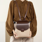Rucksack aus Kunstleder Frau minimalistisches Design elegant - Nadège