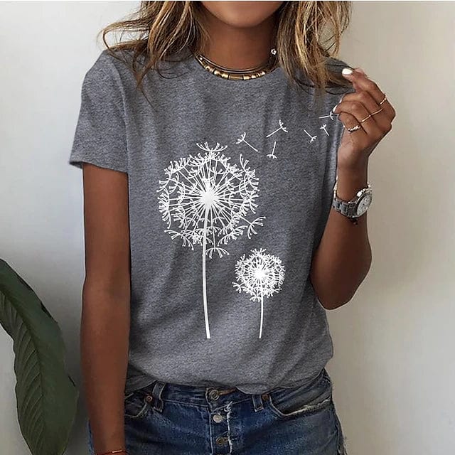 Renate – Elegantes Löwenzahn-Shirt für einen einzigartigen Look