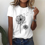 Renate – Elegantes Löwenzahn-Shirt für einen einzigartigen Look