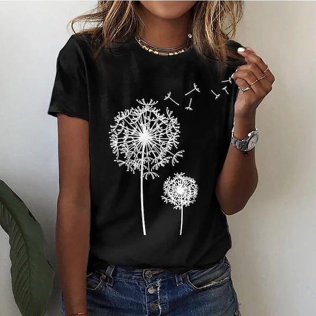 Renate – Elegantes Löwenzahn-Shirt für einen einzigartigen Look