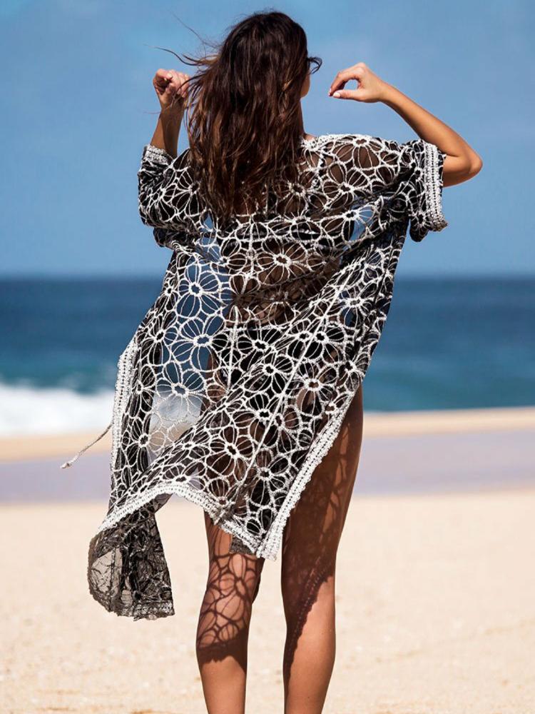 Ocean Chic - Bestickter Strandüberzug