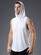 Ärmelloses T-shirt mit Kapuze
