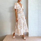 Emilia - Bauchfreies Weißes Kleid
