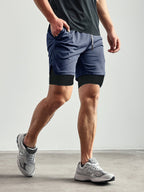 Evolution 2-in-1 Mesh Shorts mit Innenfutter