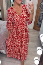 Sabrina - Lässiges Kleid mit V-Ausschnitt