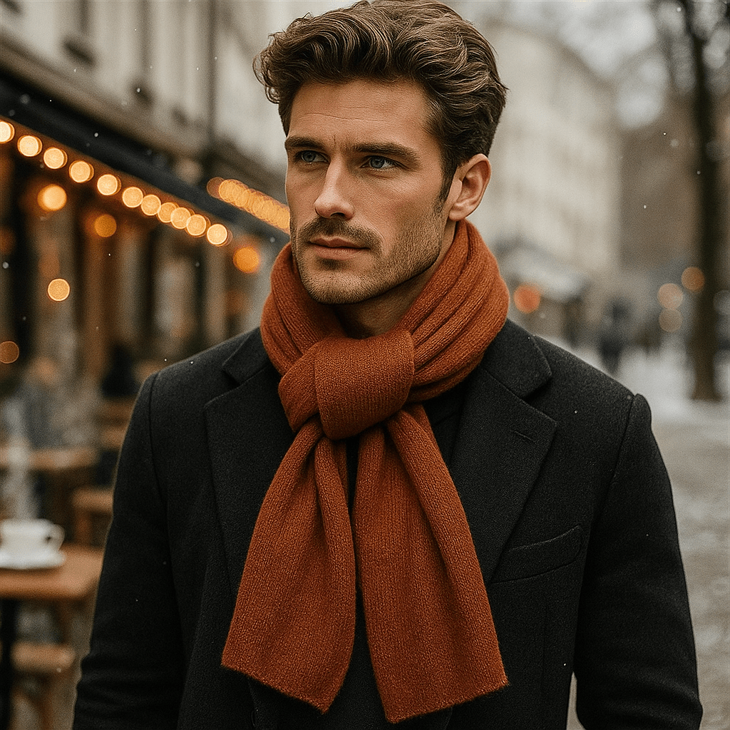 Gestrickter Schal für Unisex aus Kaschmir - Sivelle