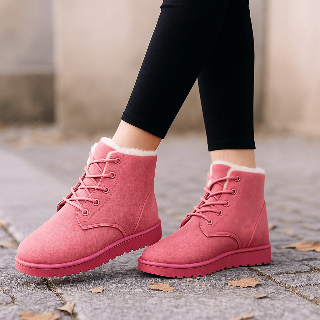Winterstiefel mit Samtbezug - Alvine