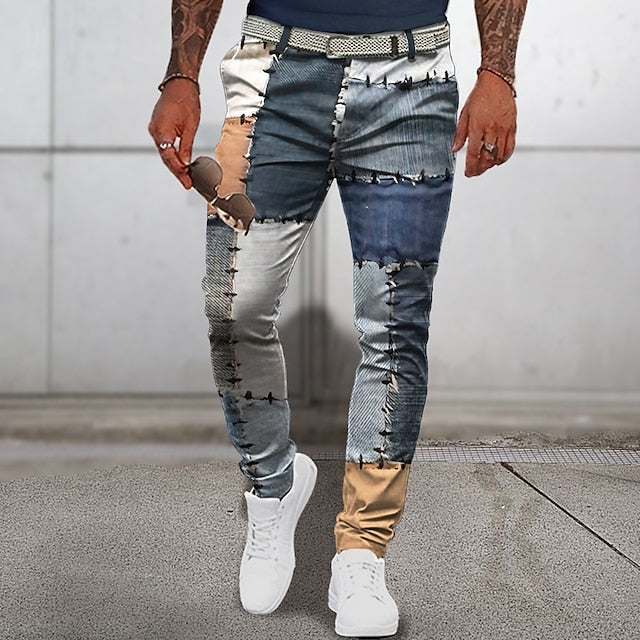 Veronto - Klassische Patchwork-Sommerhosen für Männer
