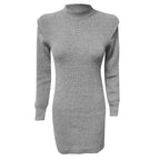Elena - Damen Elegantes Langarm Kleid